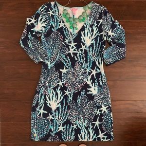 Lily Pulitzer Small Christie V Neck T shirt dress